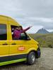 Henar en furgoneta en Islandia
