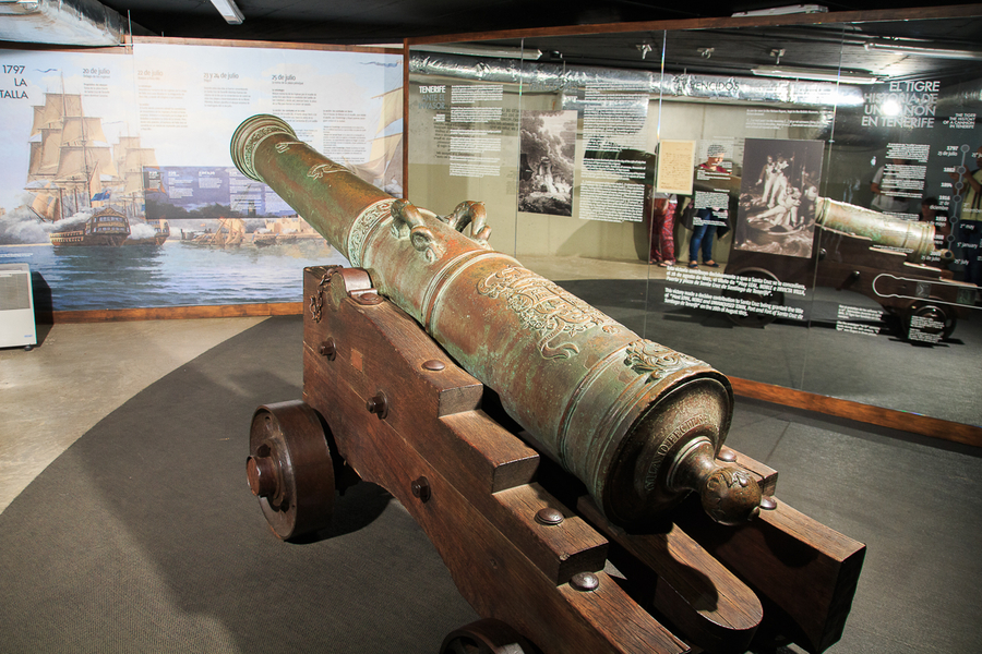 Canon tigre en el castillo de San Cristobal de Santa Cruz de Tenerife Canon tigre en el castillo de San Cristobal de Santa Cruz de Tenerife
