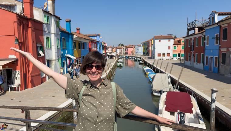 Isla de Burano de Venecia