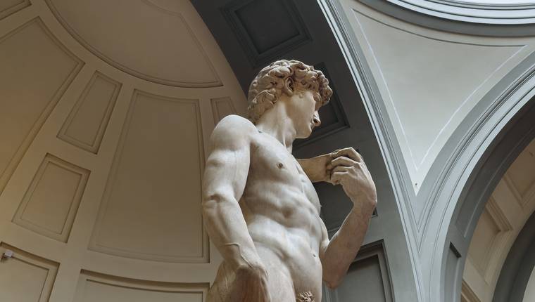 David de Miguel Angel a la Galería de la Academia de Florencia