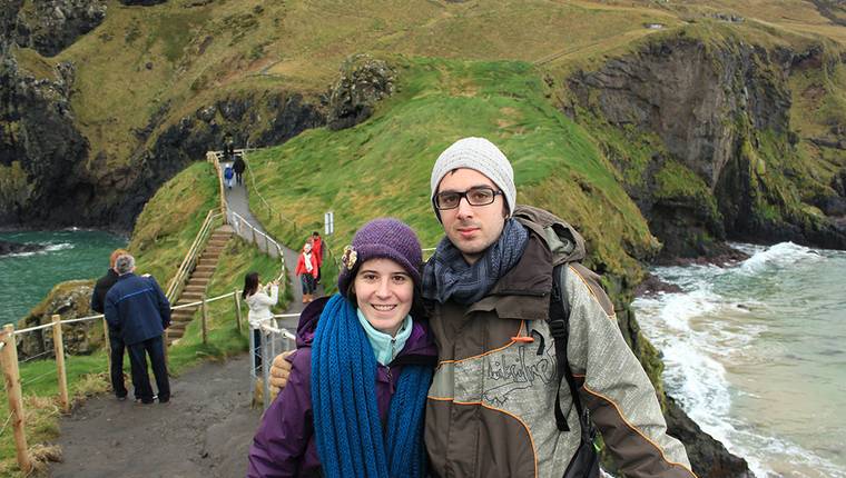 Vistas puente Carrick-a-Rede bridge