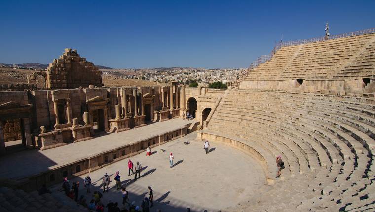 Teatro romano de Ammán en Jordania