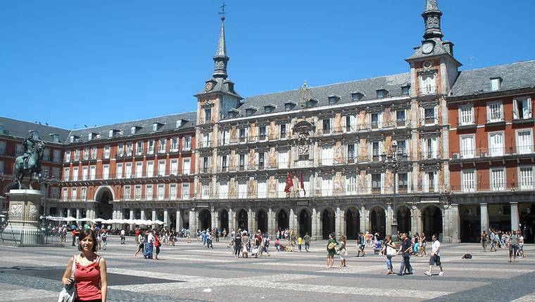Plaza mayor en Madrid Plaza mayor en Madrid