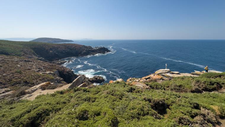 Isla de Ons en las Rías Baixas de Galicia
