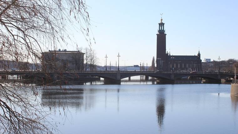 Vistas desde la Gamla Stan en Estocolmo Vistas desde la Gamla Stan en Estocolmo