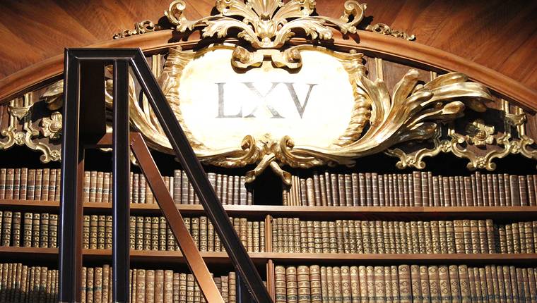 Detalle de la parte superior de la Biblioteca Nacional Austriaca Detalle de la parte superior de la Biblioteca Nacional Austriaca
