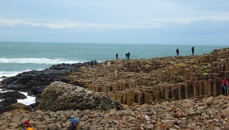 Calzada del gigante en Irlanda
