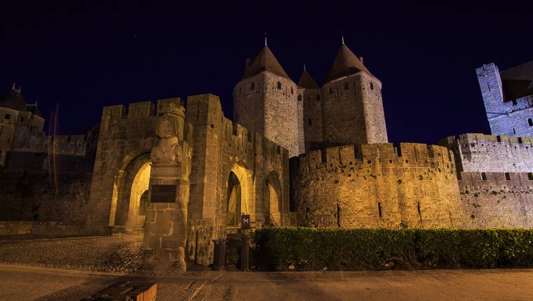 Carcassonne de noche