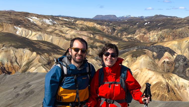 Comete el mundo en Landmannalaugar