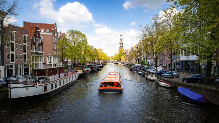 Crucero por los canales de amsterdam