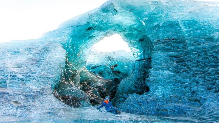 cueva de hielo de Islandia