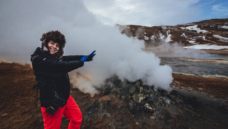 Fumarolas Hverir en Islandia