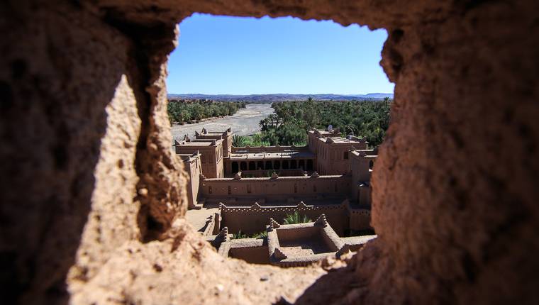 Muros de adobe en Ouazarzazate