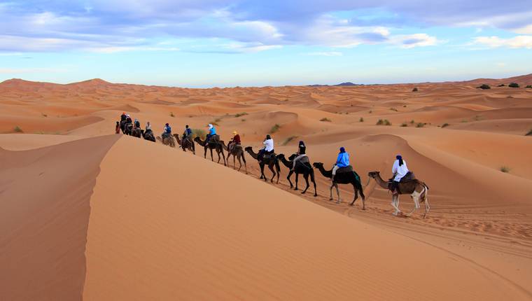 Paseo en camello por el desierto de Merzouga