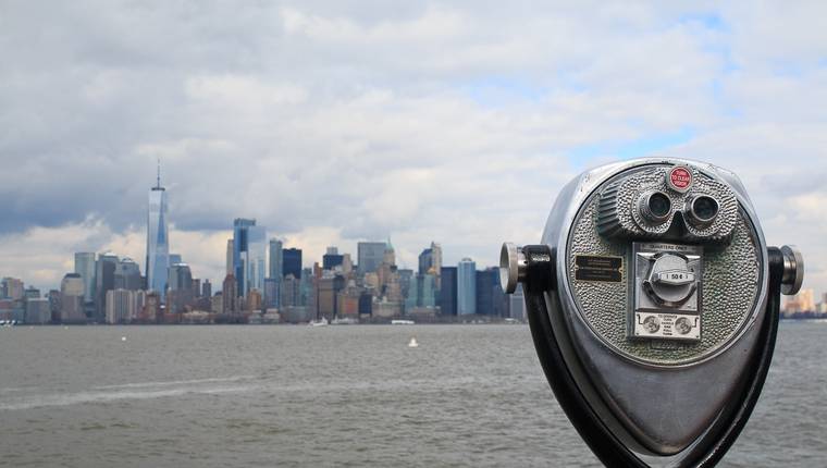 Que hacer en Nueva York - Manhattan desde la estatua de la libertad