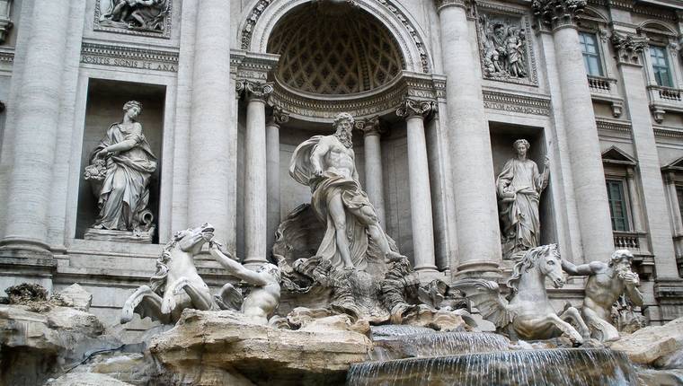 Que ver en Roma la fuente mas famosa de la ciudad Fontana di Trevi