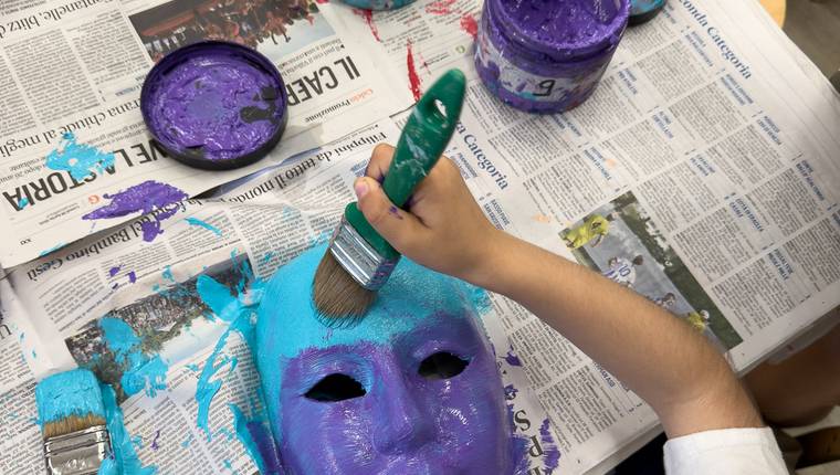 Taller de mascaras en Venecia