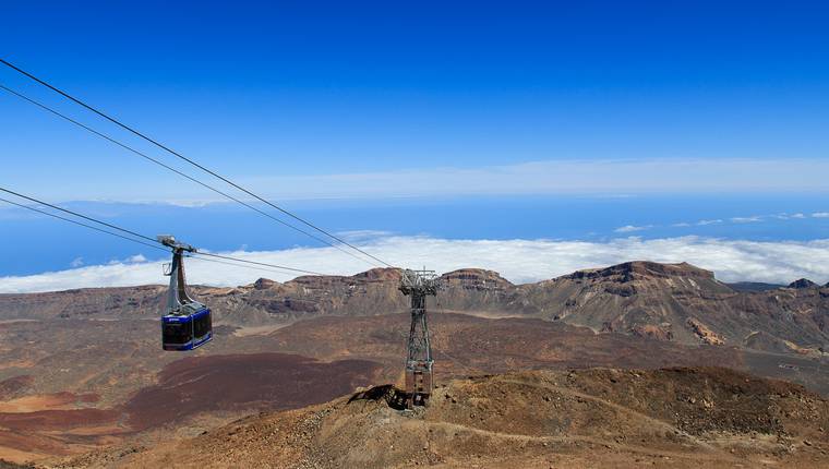 Teleferico del Teide subiendo