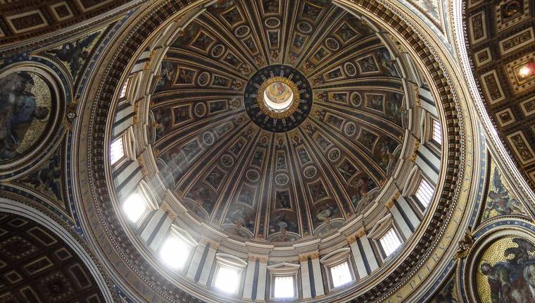 Visita el Vaticano - Cupula de San Pedro desde dentro