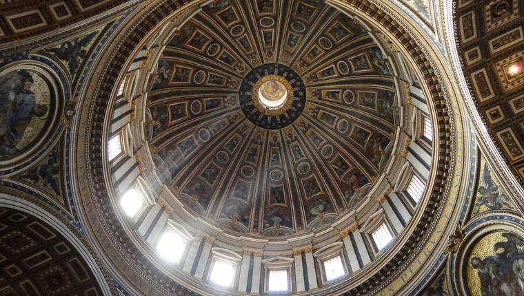 Visita el Vaticano - Cupula de San Pedro desde dentro Visita el Vaticano - Cupula de San Pedro desde dentro