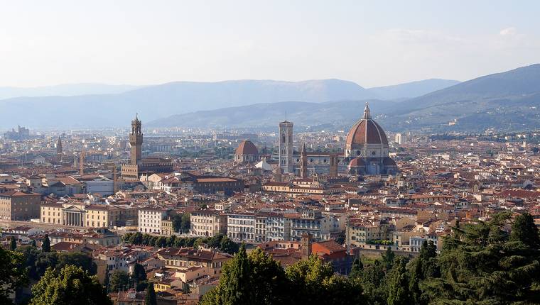 Vistas de Florencia desde Piazzale Michelangelo