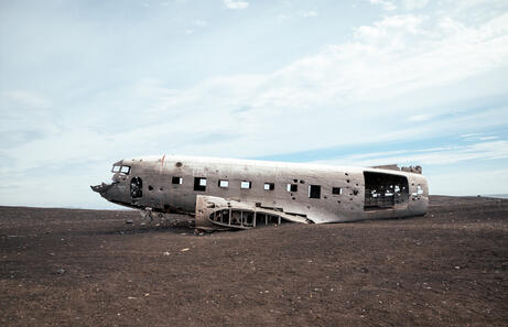 Avion abandonado Islandia