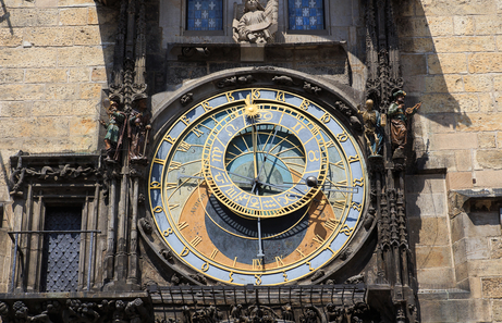 Esfera superior del reloj astronomico de Praga Esfera superior del reloj astronomico de Praga