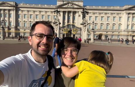 Esperando para ver el cambio de guardia en Londres