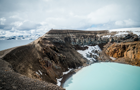 Lago en el crater del askja