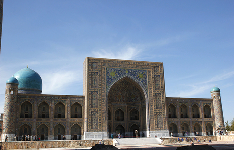 La plaza del Registan de Samarcanda