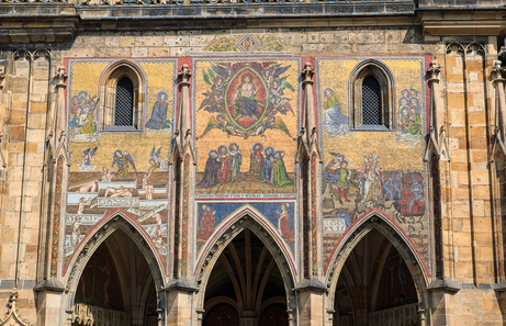 Mosaico de la Catedral de San Vito en Praga Mosaico de la Catedral de San Vito en Praga