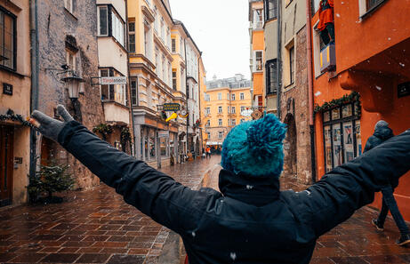 Nevando en Innsbruck