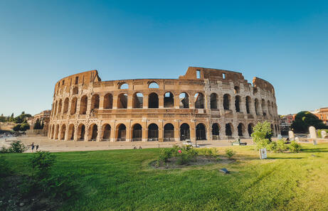 Panoramica del Coliseo en Roma
