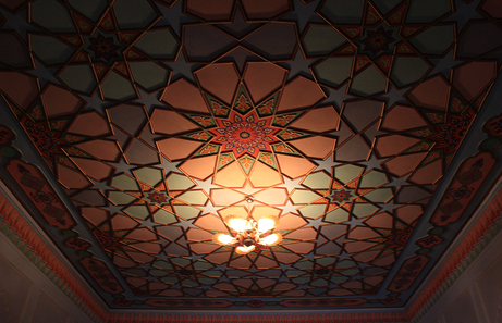 Techo artesano del Meros Bed and Breakfast en Khiva