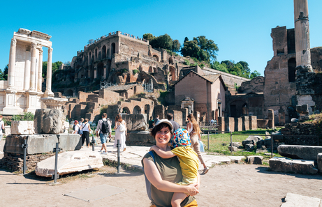 Roma con niños