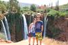 Henar & Aitor en las cascadas de Ouzoud - Marruecos