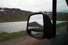 Impresionantes vistas por el retrovisor en Islandia