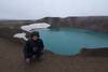 Laguna en el crater de un volcan en Islandia