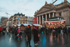 Mercadillo navidad en la plaza de la bolsa de Bruselas