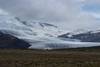 Vista de lejos de la lengua de glaciar del Vatnajokull