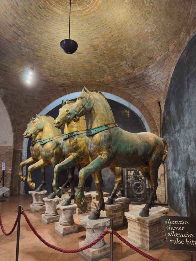 Visitar los caballos originales de la Basílica de San Marcos en Venecia