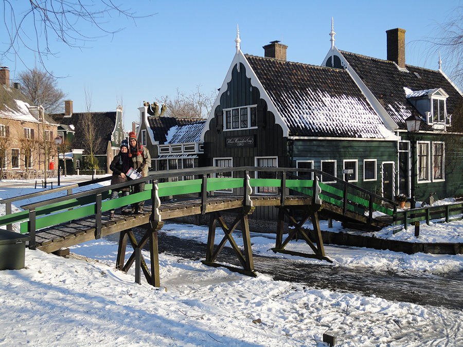 Puentecito en Zaanse Schans Puentecito en Zaanse Schans