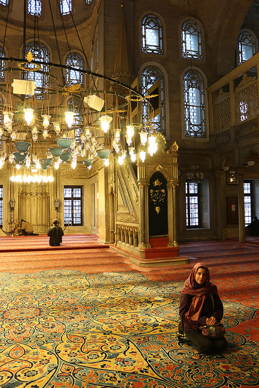 Henar en la mezquita de Eyup