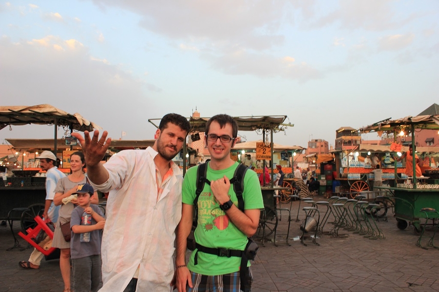 Plaza Djemaa el Fna en Marruecos Plaza Djemaa el Fna en Marruecos