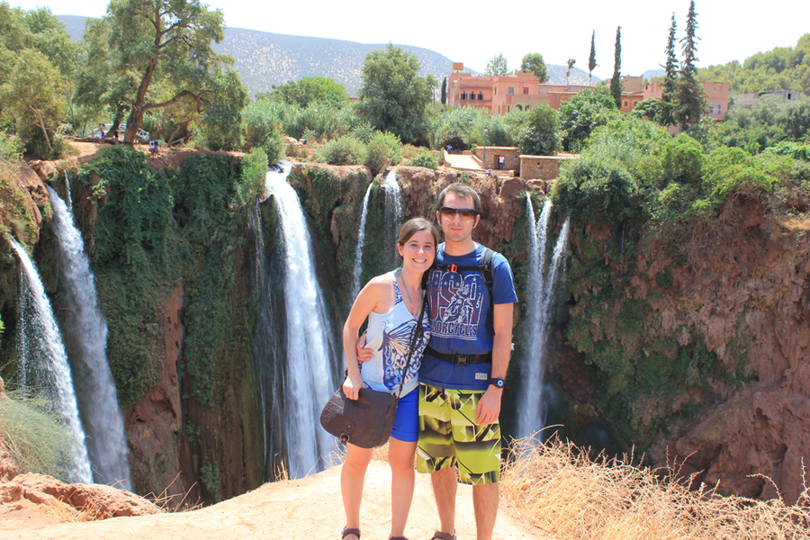 Henar & Aitor en las cascadas de Ouzoud - Marruecos Henar & Aitor en las cascadas de Ouzoud - Marruecos