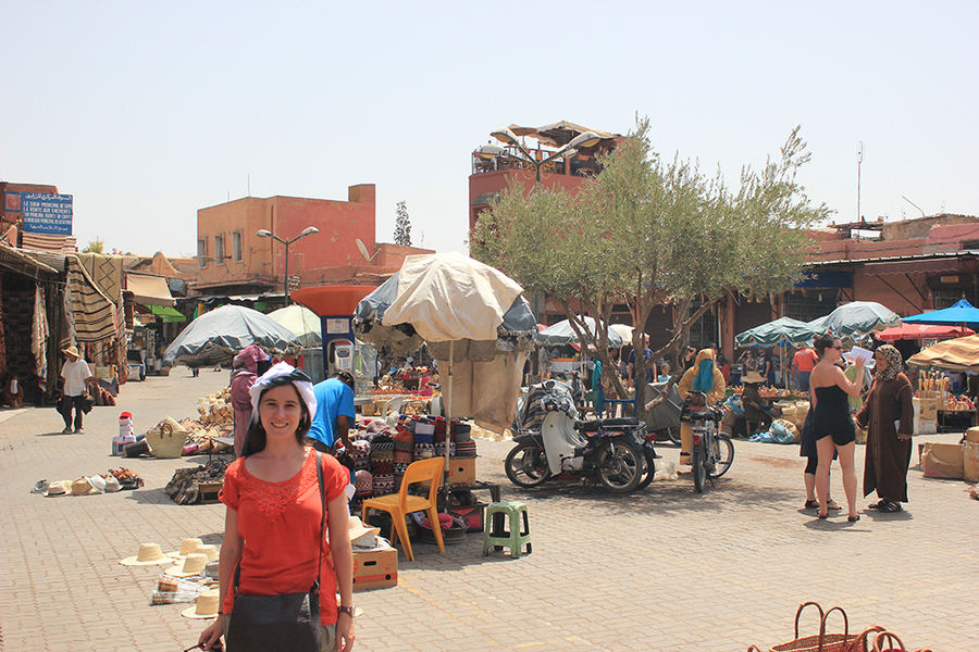 Plaza del zoco de Marrakech Plaza del zoco de Marrakech