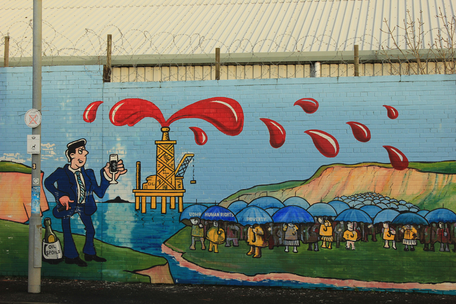 Llueve sangre murales de Belfast Llueve sangre murales de Belfast