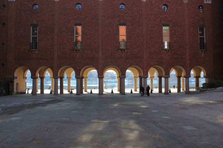 Patio del ayuntamiento de Estocolmo Patio del ayuntamiento de Estocolmo
