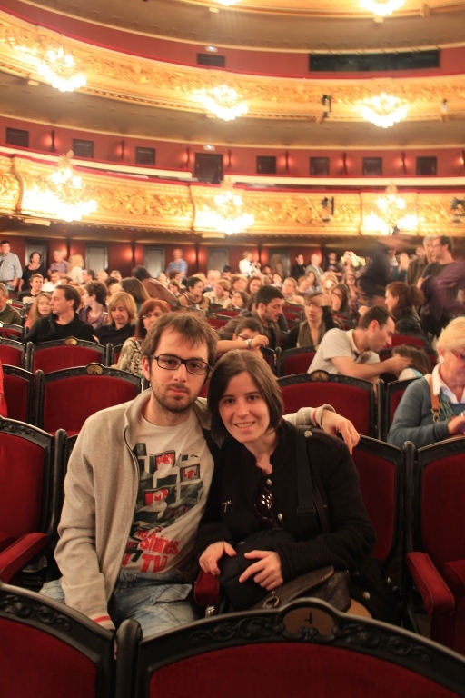 Henar y Aitor en el Liceu Henar y Aitor en el Liceu