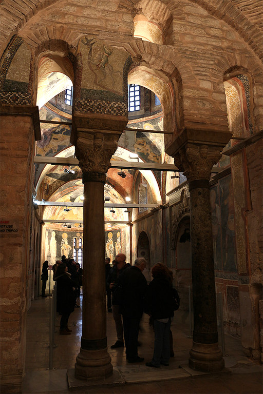Interior de San Salvador de Chora en Estambul